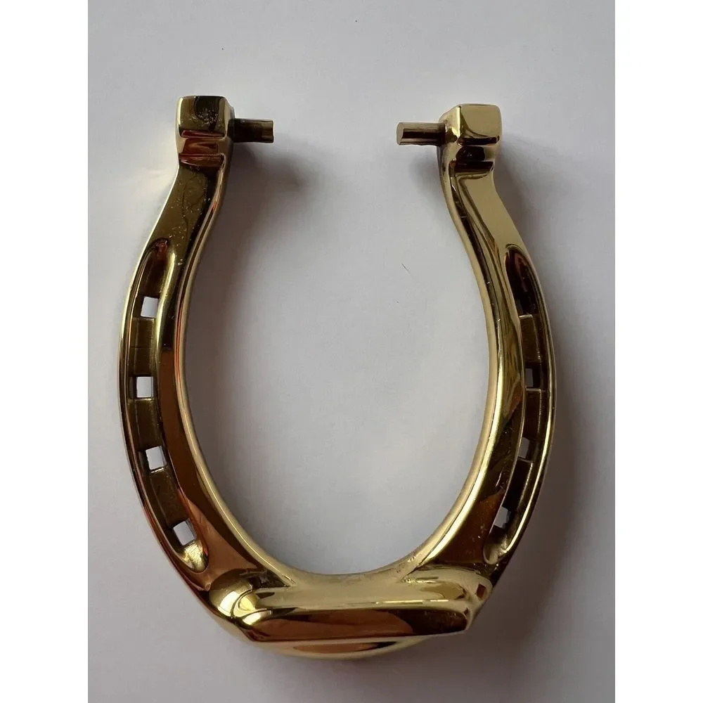 Vintage Brass Horseshoe Door knocker Made in Reading, PA..home of Taylor Swift